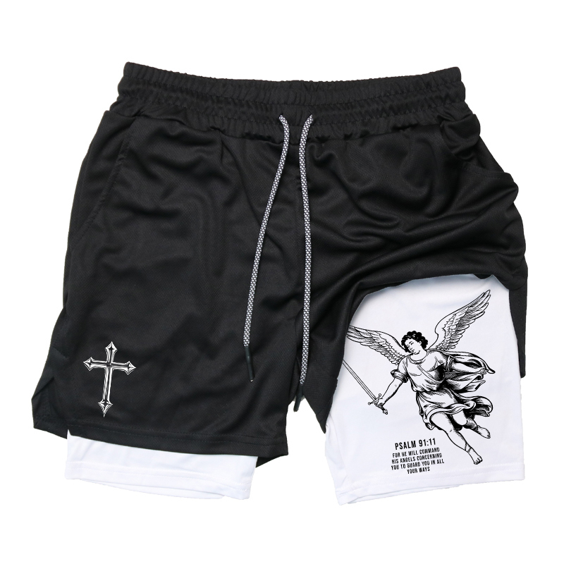 Golf Towel - Erkekler İçin Angel Cross Grafikli 2'si