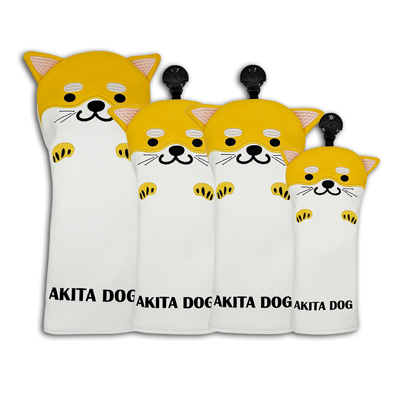 Golf Driver - Golf Sopası Başlık Seti Köpek Karikatür