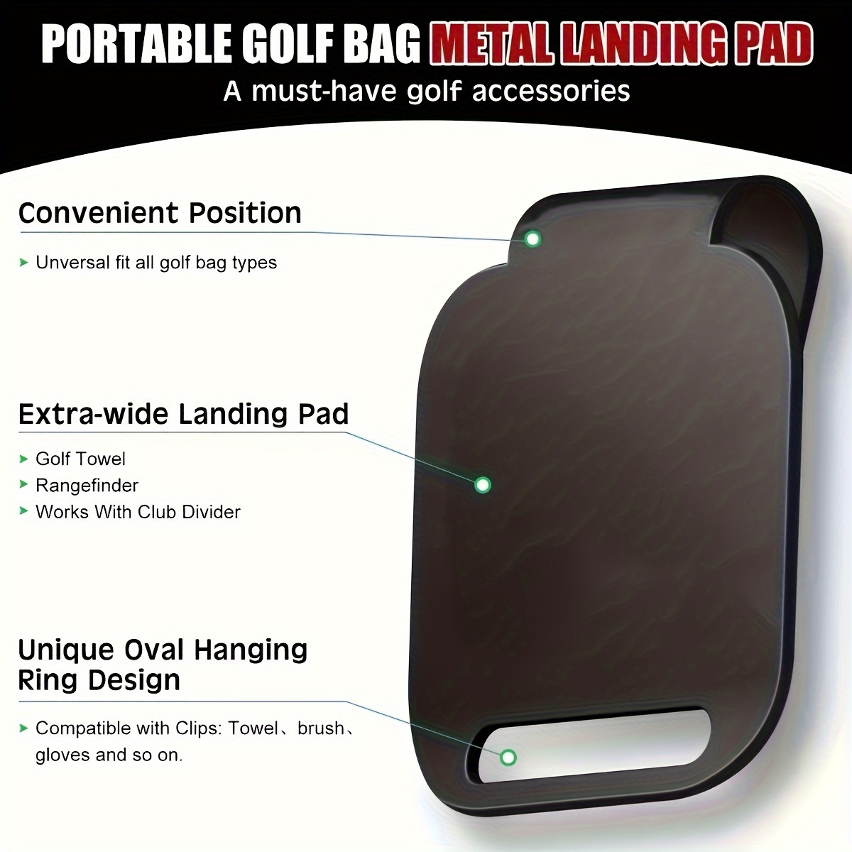 Manyetik Golf Çantası İniş Ped - Golf Rangefinder incelemesi ve fiyatı